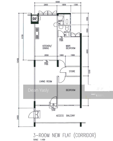 Blk 241 Yishun Ring Road (Yishun), HDB 3 Rooms #151153682